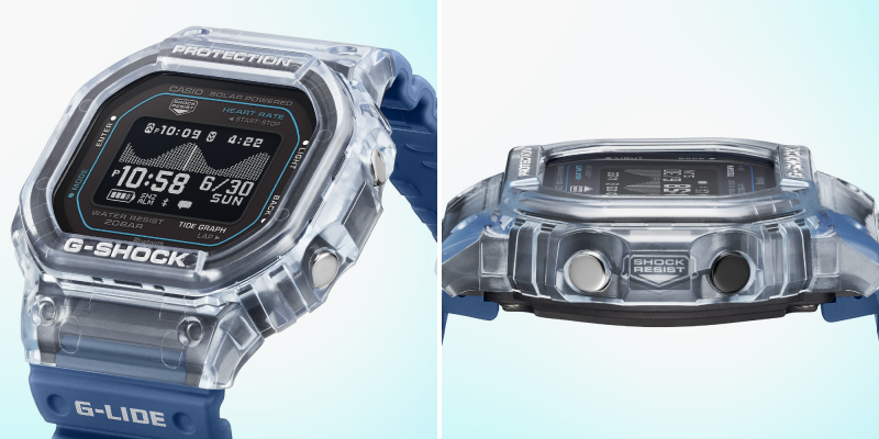 Casio выпустила новые часы серии G‑Lide &mdash; впервые с датчиком сердечного ритма