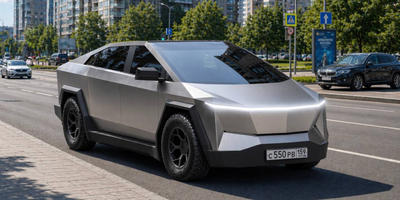 У нас есть Cybertruck дома: &laquo;Руссо-Балтъ&raquo; показала футуристичный кроссовер C55