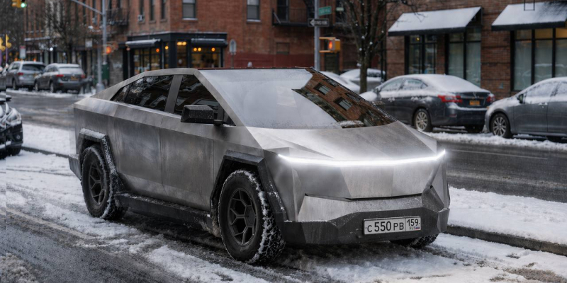 У нас есть Cybertruck дома: &laquo;Руссо-Балтъ&raquo; показала футуристичный кроссовер C55