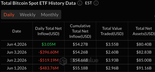 Blackrock остановила падение курса биткоин-ETF: IBIT привлек 48 млн долларов после 13 дней падения