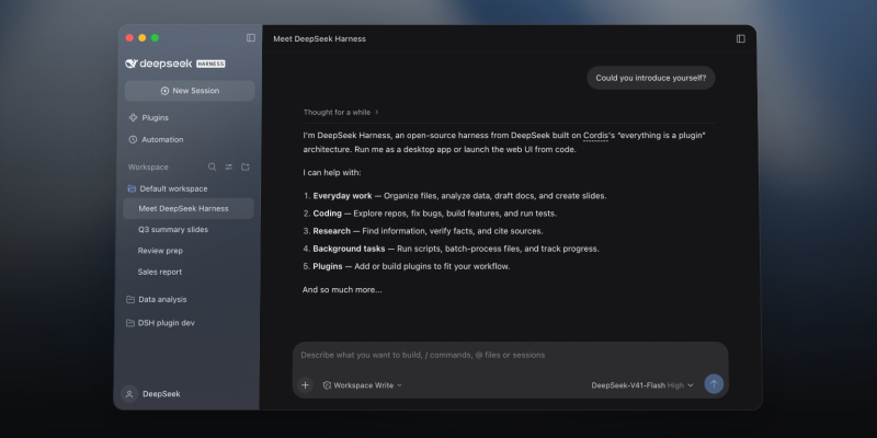 DeepSeek выпустила десктопную версию агента Harness &mdash; для macOS и&nbsp;Windows