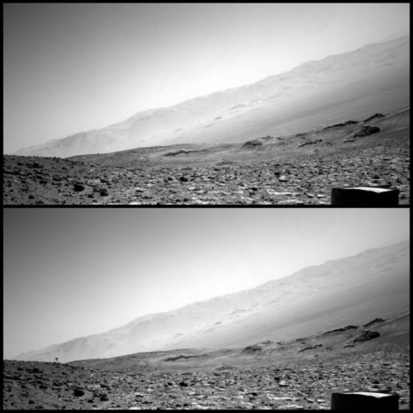 Фото Curiosity с &laquo;боевым треножником&raquo; на Марсе получило объяснение