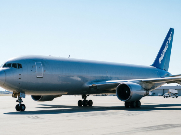 Грузовой Boeing Amazon пробил ограждение и начал гореть
