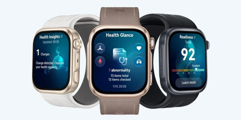 Huawei показала умные часы Watch D3 с обновлённым тонометром и более тонким корпусом