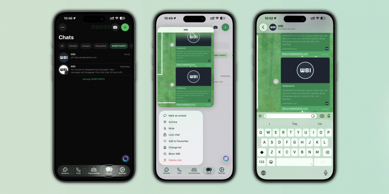 WhatsApp для iOS получил дизайн в стиле Liquid Glass — но пока не у всех